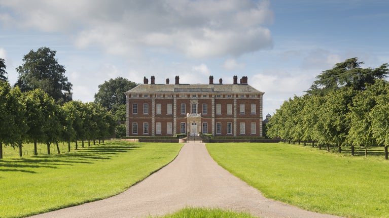 Front view of Beningbrough Hall, Gallery and Gardens, North Yorkshire